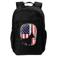 Funny Doberman Pinscher Art For  Doberman US Flag Backpack