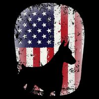 Funny Doberman Pinscher Art For  Doberman US Flag 16 in Basic Backpack