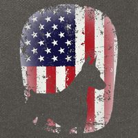 Funny Doberman Pinscher Art For  Doberman US Flag Cotton Canvas Backpack