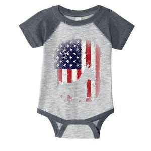 Funny Doberman Pinscher Art For  Doberman US Flag Infant Baby Jersey Bodysuit