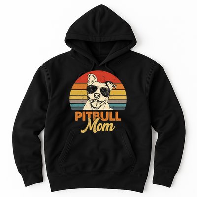 Funny Dog Pitbull Mom Pittie Mom Mother's Day Hoodie