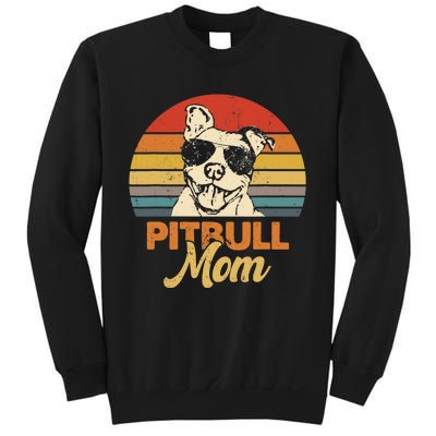 Funny Dog Pitbull Mom Pittie Mom Mother's Day Sweatshirt