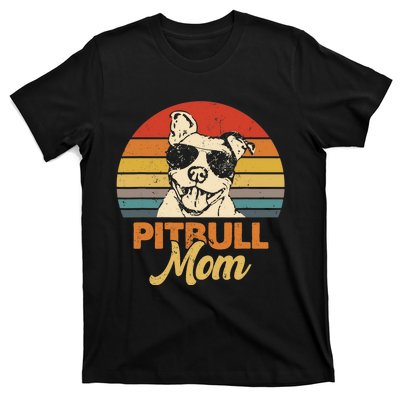 Funny Dog Pitbull Mom Pittie Mom Mother's Day T-Shirt