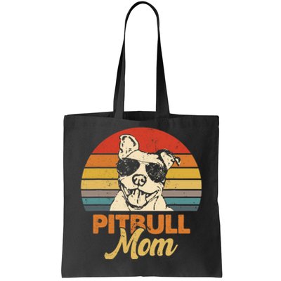 Funny Dog Pitbull Mom Pittie Mom Mother's Day Tote Bag