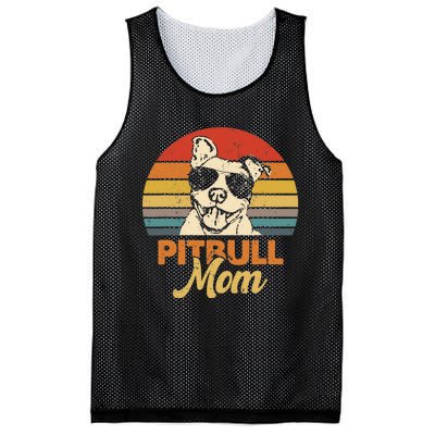 Funny Dog Pitbull Mom Pittie Mom Mother's Day Mesh Reversible Basketball Jersey Tank