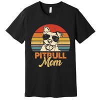 Funny Dog Pitbull Mom Pittie Mom Mother's Day Premium T-Shirt