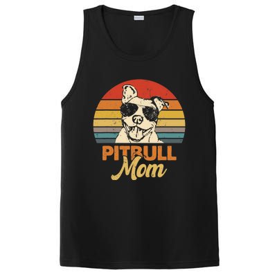 Funny Dog Pitbull Mom Pittie Mom Mother's Day PosiCharge Competitor Tank