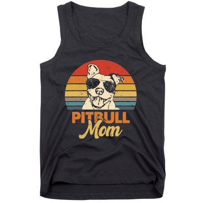 Funny Dog Pitbull Mom Pittie Mom Mother's Day Tank Top