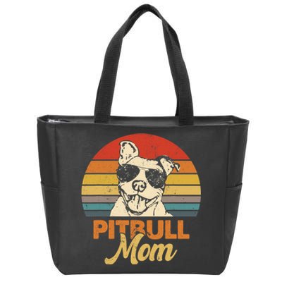 Funny Dog Pitbull Mom Pittie Mom Mother's Day Zip Tote Bag