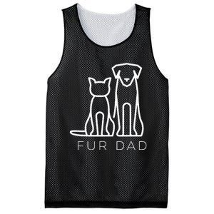 Fur Dad Pet Lover Cat Dog Dad Husband Funny Fathers Day Mesh Reversible Basketball Jersey Tank