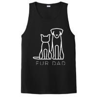 Fur Dad Pet Lover Cat Dog Dad Husband Funny Fathers Day PosiCharge Competitor Tank