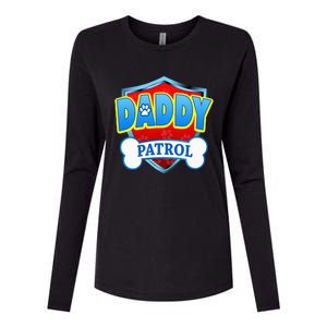 Funny DADDY Patrol Dog Mom Dad For Men Women Womens Cotton Relaxed Long Sleeve T-Shirt