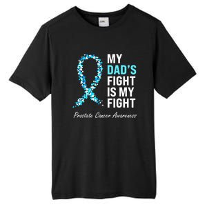 Family Dad Prostate Cancer Awareness Light Blue Ribbon Tall Fusion ChromaSoft Performance T-Shirt