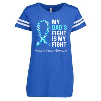 Family Dad Prostate Cancer Awareness Light Blue Ribbon Enza Ladies Jersey Football T-Shirt