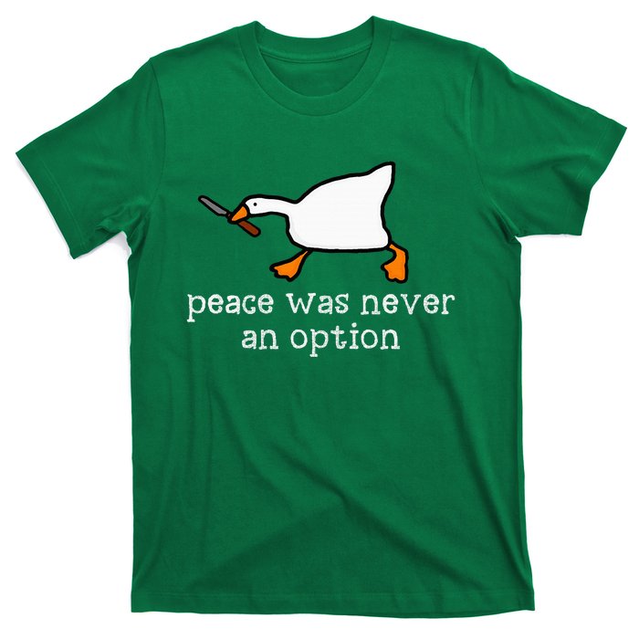 Funny Duck Peace Was Never An Option T-Shirt