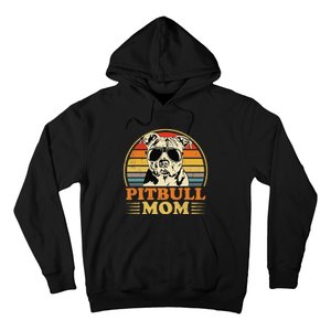 Funny Dog Pitbull Mom Pittie Mom Mother's Day Hoodie