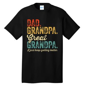 Fathers Day Present from Grandkid Dad Grandpa Great Grandpa Tall T-Shirt