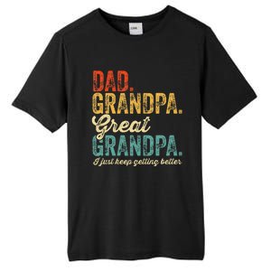 Fathers Day Present from Grandkid Dad Grandpa Great Grandpa Tall Fusion ChromaSoft Performance T-Shirt