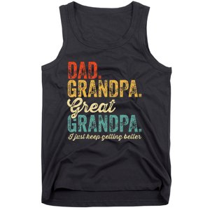 Fathers Day Present from Grandkid Dad Grandpa Great Grandpa Tank Top