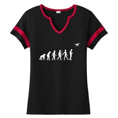 Funny Drone Pilot Design Men Women RC Flight Drone Operator Ladies Halftime Notch Neck Tee