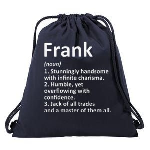 FRANK Definition Personalized Name Funny Birthday Gift Idea Drawstring Bag