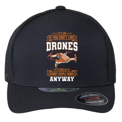 Funny Drone Pilot Quadcopter Lover Flexfit Unipanel Trucker Cap