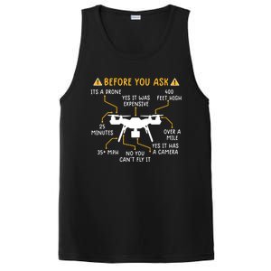 Funny Drone Pilot Shirts Before You Ask Drone PosiCharge Competitor Tank