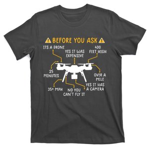 Funny Drone Pilot Shirts Before You Ask Drone T-Shirt