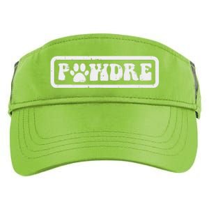 Fathers Day Pawdre Dog Cat Paw Dad Funny Fur Papa Daddy Adult Drive Performance Visor