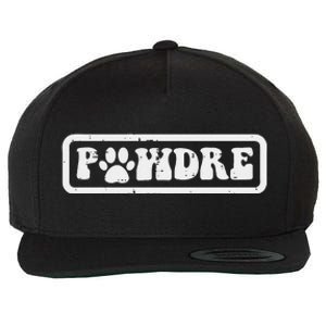 Fathers Day Pawdre Dog Cat Paw Dad Funny Fur Papa Daddy Wool Snapback Cap