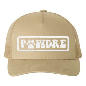 Fathers Day Pawdre Dog Cat Paw Dad Funny Fur Papa Daddy Yupoong Adult 5-Panel Trucker Hat