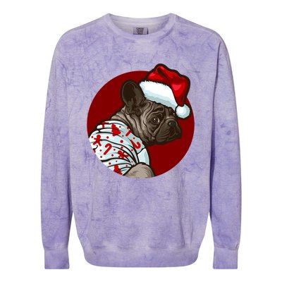 Funny Dog Pug Owner Gift Christmas Pug Gift Colorblast Crewneck Sweatshirt