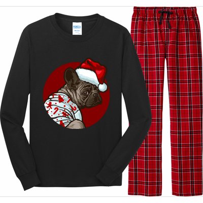 Funny Dog Pug Owner Gift Christmas Pug Gift Long Sleeve Pajama Set