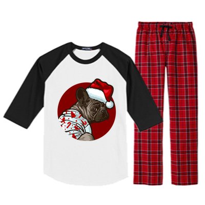 Funny Dog Pug Owner Gift Christmas Pug Gift Raglan Sleeve Pajama Set