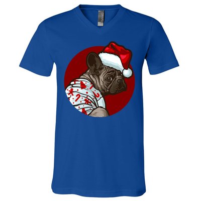 Funny Dog Pug Owner Gift Christmas Pug Gift V-Neck T-Shirt