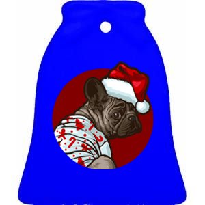 Funny Dog Pug Owner Gift Christmas Pug Gift Ceramic Bell Ornament