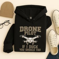 Funny Drone Pilot Design Drone Operator Hoodie