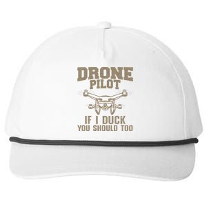 Funny Drone Pilot Design Drone Operator Snapback Five-Panel Rope Hat