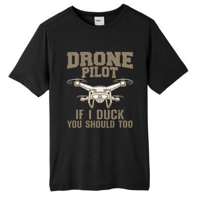 Funny Drone Pilot Design Drone Operator Tall Fusion ChromaSoft Performance T-Shirt