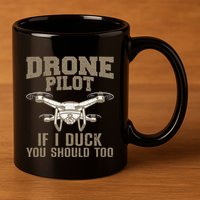 Funny Drone Pilot Design Drone Operator 11oz C Handle Ceramic Mug