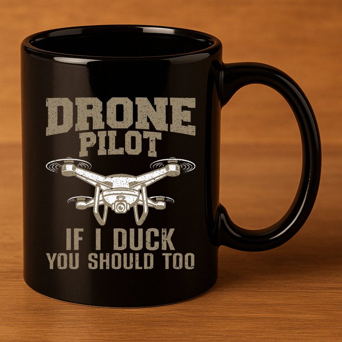 Funny Drone Pilot Design Drone Operator 11oz C Handle Ceramic Mug