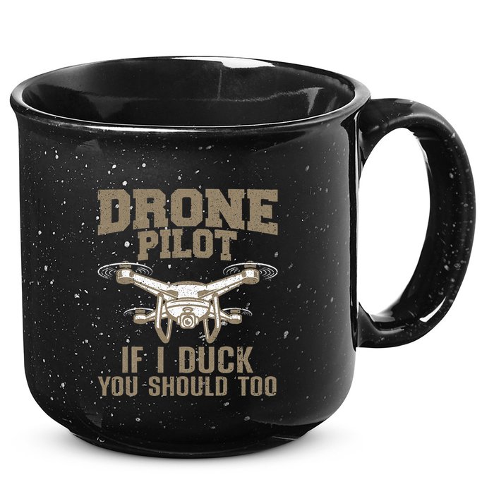 Funny Drone Pilot Design Drone Operator 15oz Campfire Ceramic Mug