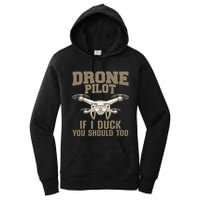 Funny Drone Pilot Design Drone Operator Women's Pullover Hoodie