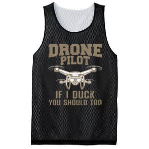 Funny Drone Pilot Design Drone Operator Mesh Reversible Basketball Jersey Tank