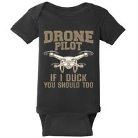 Funny Drone Pilot Design Drone Operator Baby Bodysuit