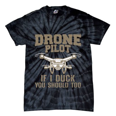Funny Drone Pilot Design Drone Operator Tie-Dye T-Shirt