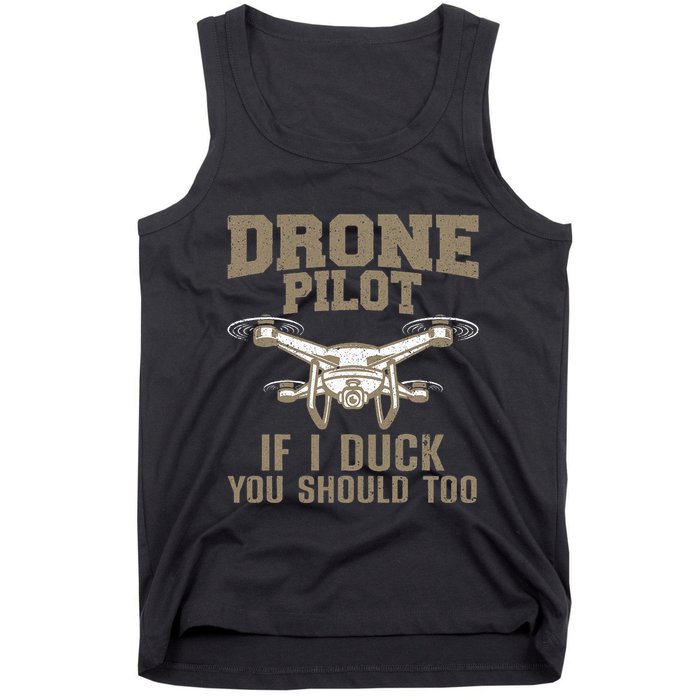 Funny Drone Pilot Design Drone Operator Tank Top