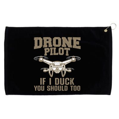 Funny Drone Pilot Design Drone Operator Grommeted Golf Towel