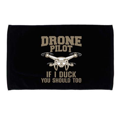 Funny Drone Pilot Design Drone Operator Microfiber Hand Towel