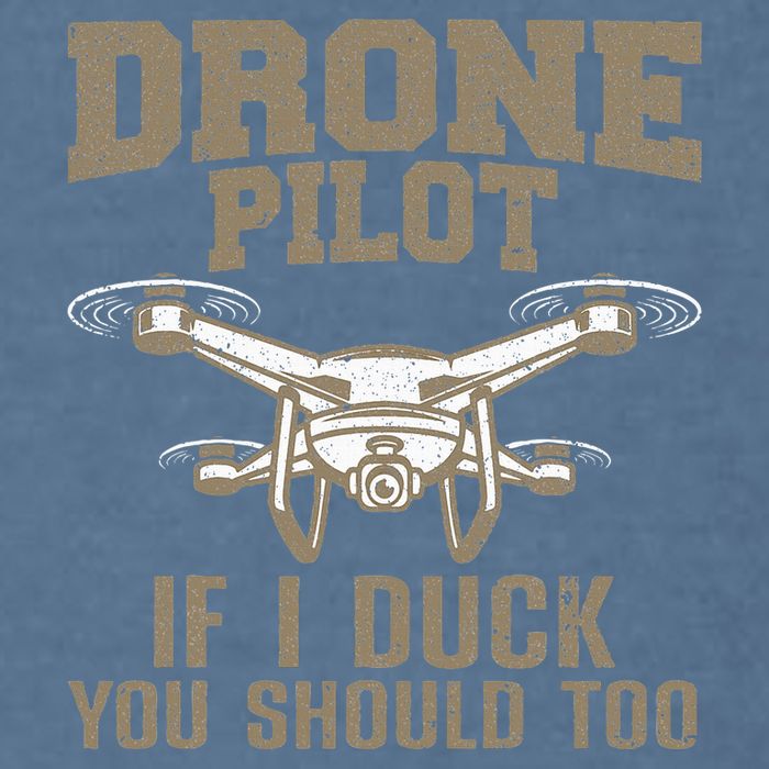 Funny Drone Pilot Design Drone Operator Garment-Dyed Sweatshirt